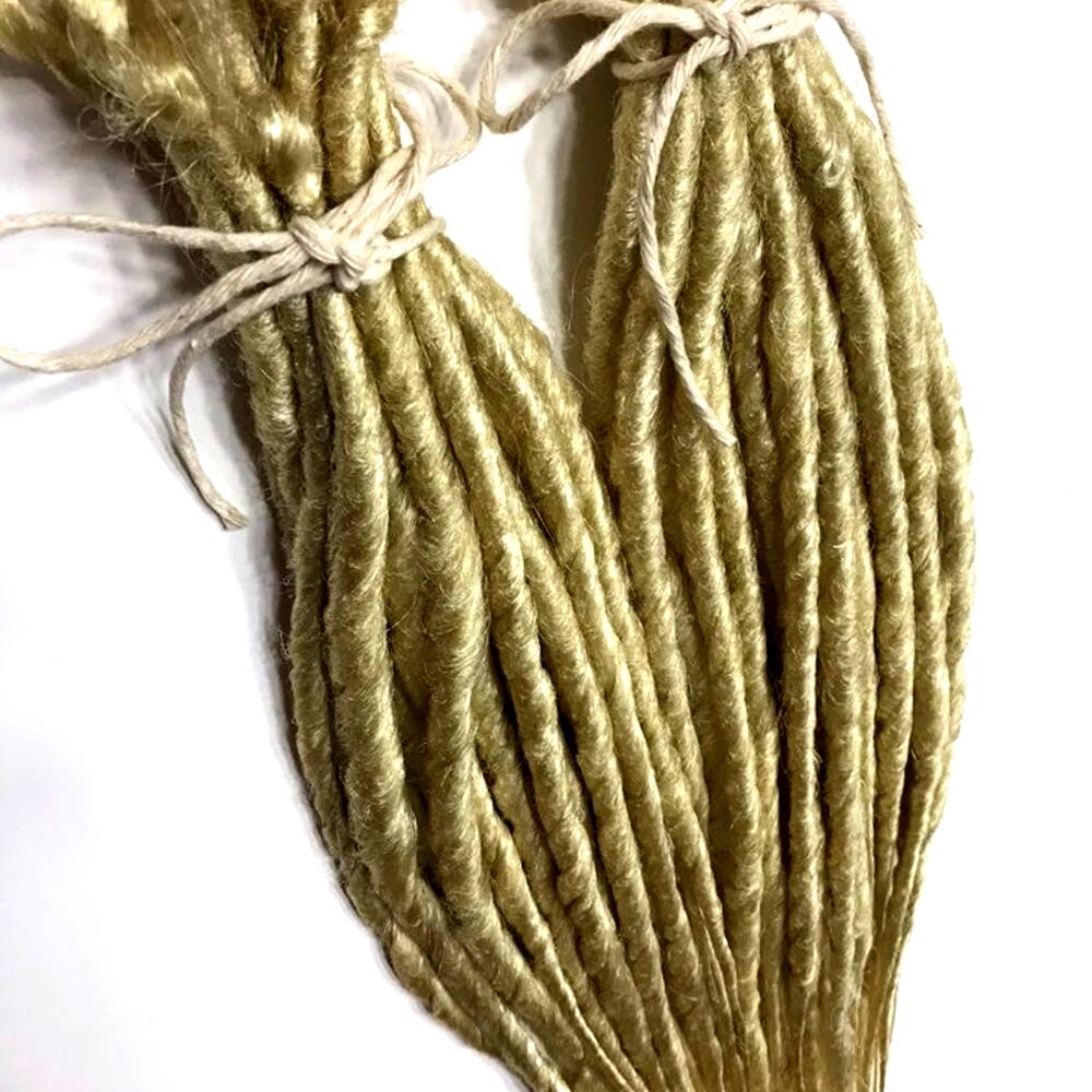 50 SE Blonde Dread Dreadlock Hair Extensions
